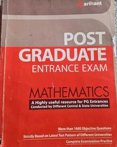 PG Entrance Exam - Mathematics