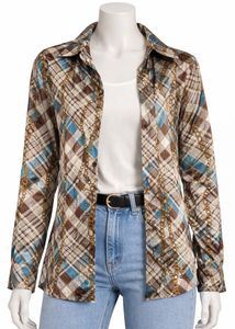 Patterned Button-Up Shirt