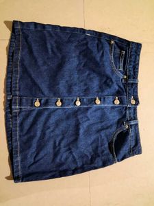 Denim Mini Skirt