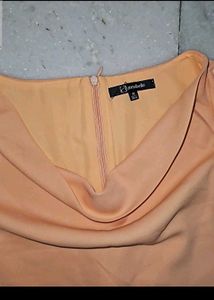 Chic Peach &amp; Black Dress
