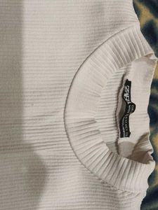 ZARA Women White Sleeveless Top