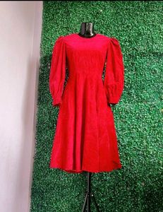 Velvet Maroon Dress