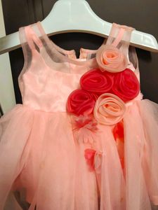 Cute Pink Flower Girl Dress