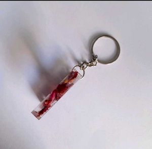 Real Rose Preserved Keychain