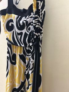 Abstract Print Maxi Dress