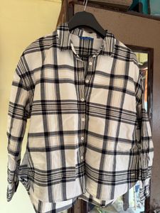 Allen Solly Checked Spread Collar  Shirt