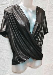 Size M/L 🎁Buy 2 Get 1 Free 🎁 Shimmery Wrap Top