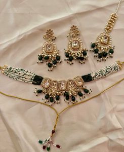 Green Necklace Set💚