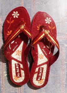 Floral Print Slippers