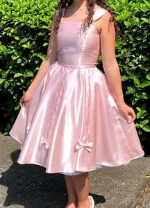 💖Pink Satin Party Dress✨