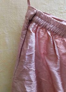 Elegant Pink Embroidered Kurta Full Set