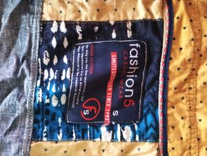 Mustard Party Wear Shirt