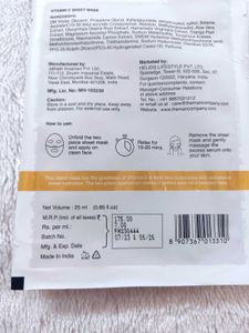 The Man Company Vitamin C Sheet Mask with Hyaluron