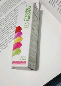 ORGANIC HARVEST 5 In 1 Lip Balm || Hibiscus,Lily, Coffee , Strawberry &amp; Green Tea