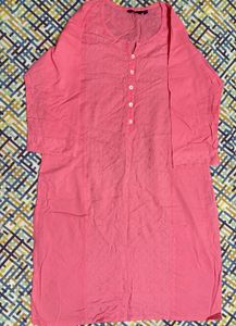 Coral Embroidered Top - XL