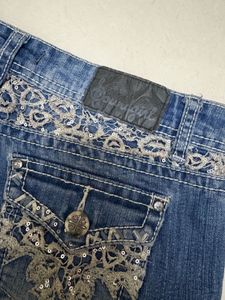 Y2K Embellished Denim Shorts