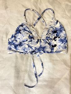 Beautiful Floral Lace Trim Top