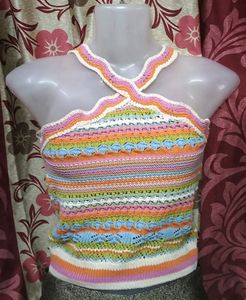 Zara Brand Crosia Crop Top