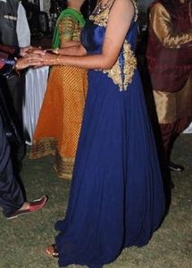Elegant Blue Ethnic Gown