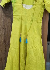 Festive Long Ethnic Dress With Pant