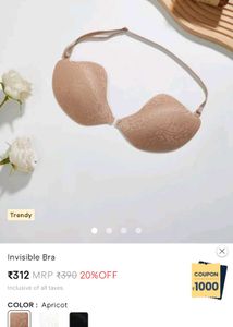 Apricot Invisible Bra