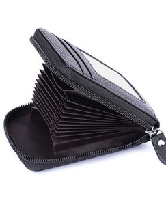 RFID Blocked Textured Leather Card Holder
