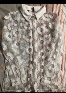 White Net Flower Top