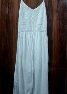 Forever 21 A-line Front Slit Dress With Shorts