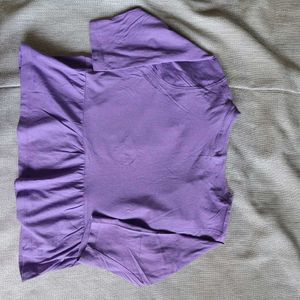 Girls/womens Purple Shirt with Pockets