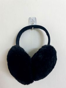 Faux Fur Black Ear Warmers
