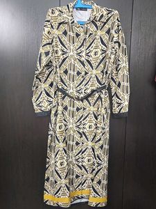 Zara Patterned Midi Dress
