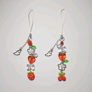 ₊˚⊹౨ cute fruit phone charms / keychains ৎ ₊˚⊹
