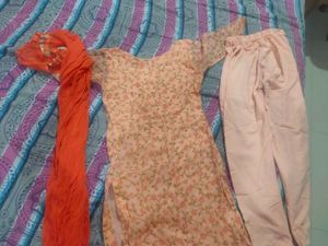 Organzo Flowering Suit With Plazo