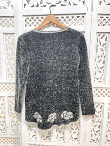 Floral Fuzzy Sweater B