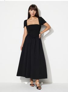 Savana Square Neck Midi Dress