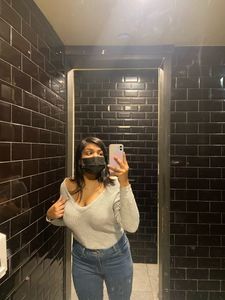 Grey Deep Neck Knitted Top