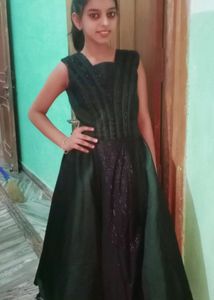 Green Gown For Girls