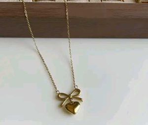 Bow Heart Neckpiece