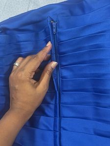 Royal Blue One-Shoulder Dress - S