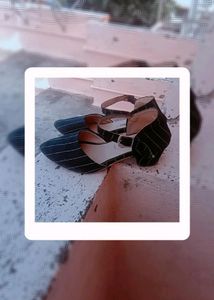 Blue Block Heel