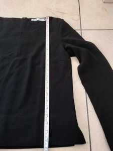 new women Elegant Black Long Sleeve Top