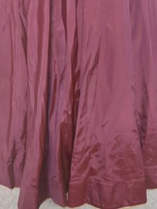 Beautiful Ethic Wear Gown M Size Wine Colour