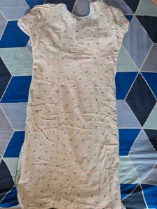 Blue And Off White Kurti
