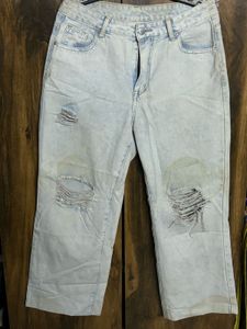 Ripped Light Wash Jeans