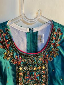 Stone Work Girls Frock
