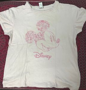 Disney Pink Tshirt Women