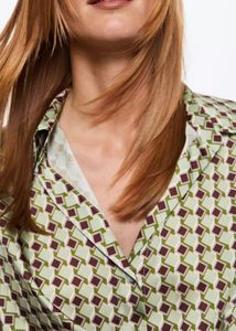 MANGO Green Sustainable Printed Mini Dress