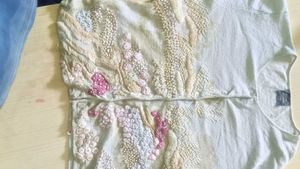 Beautiful Hand Embroidery Cadigan Top