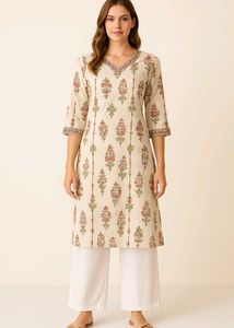 Floral Print Kurta Set
