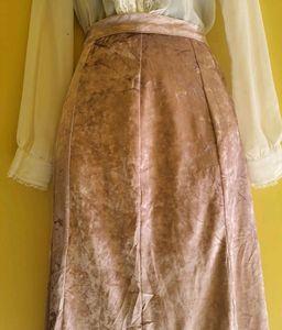 Pink Velvet Skirt